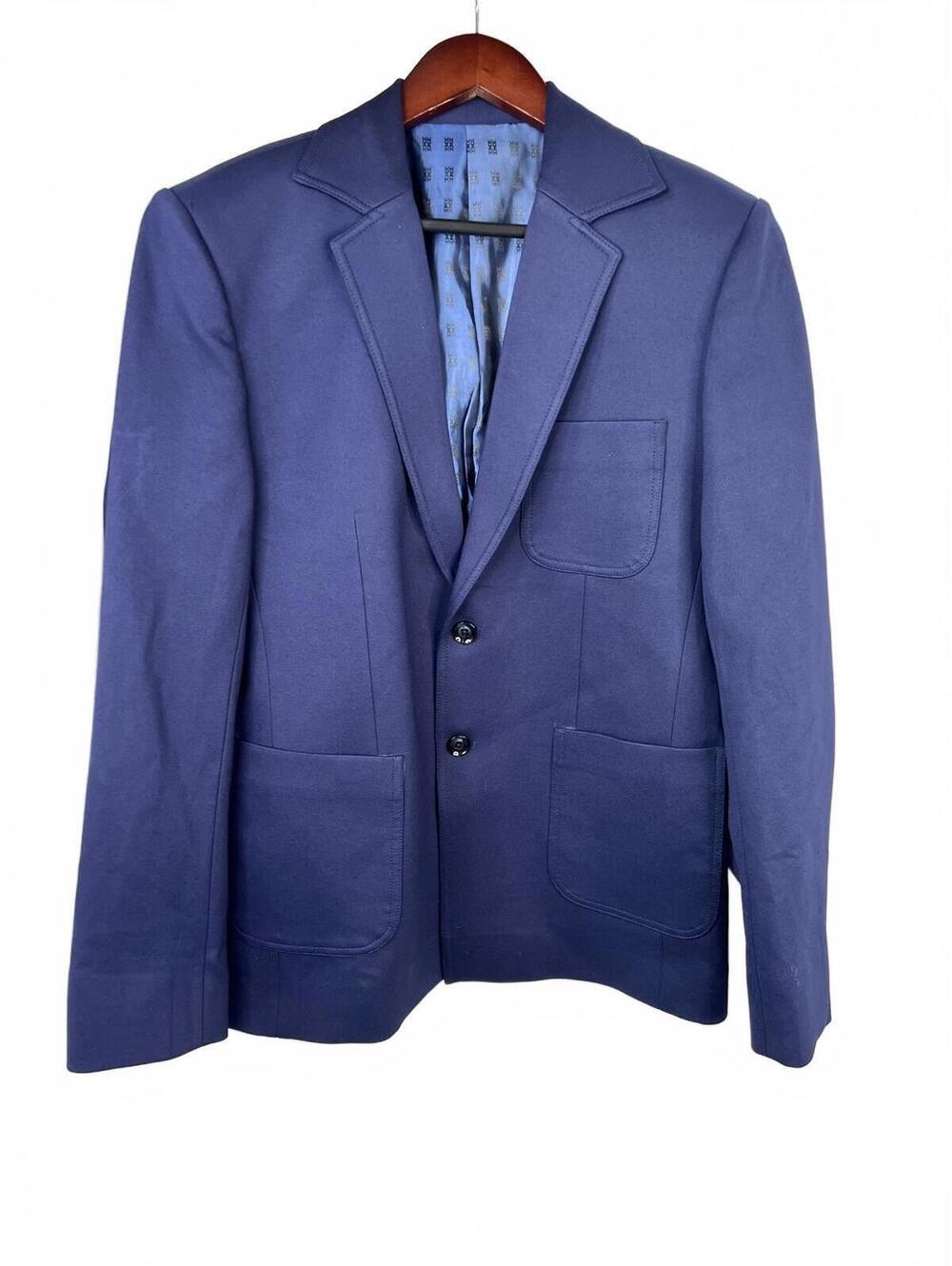 Nirmal Mandoth Men's 38S Blue Blazer Jacket Couture Designer India